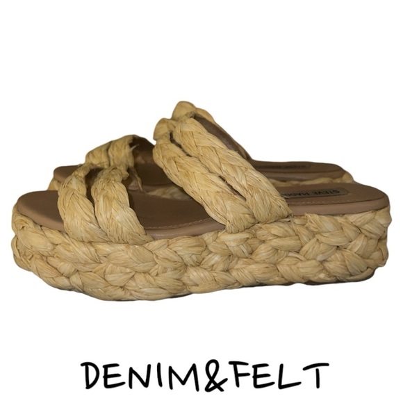 Steve Madden Cannes Platform Espadrille Slide/Sandal | Color: Beige | PRELOVED🤎 - Picture 7 of 10